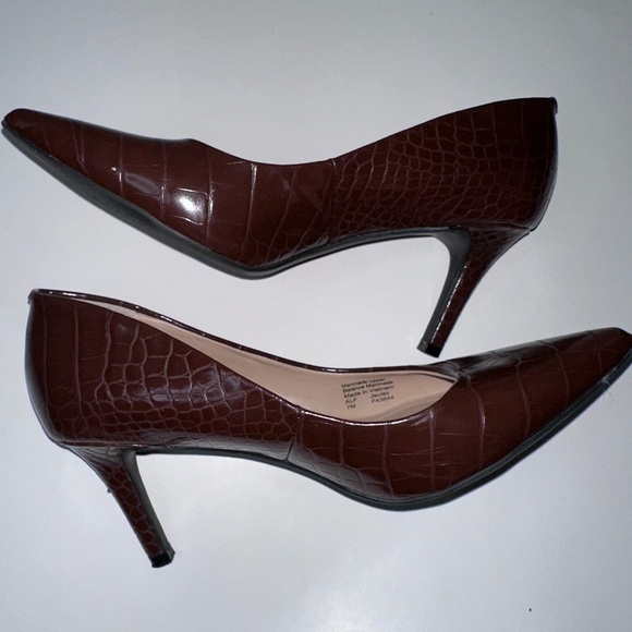Alfani Women's Step 'N Flex Jeules Pumps, Brown Croc Size 7M - Picture 3 of 9